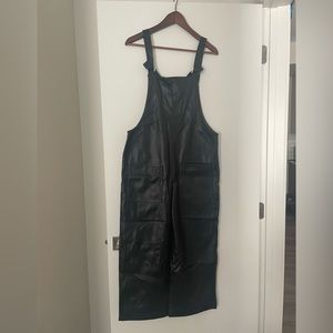 Selling Zara full length leather overalls